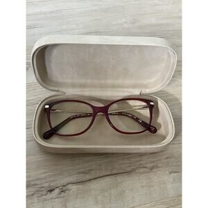 CHLOE Eyeglasses CE 2718 Color 613 Red Gold Size 53 Women's Cat Eye w/Case